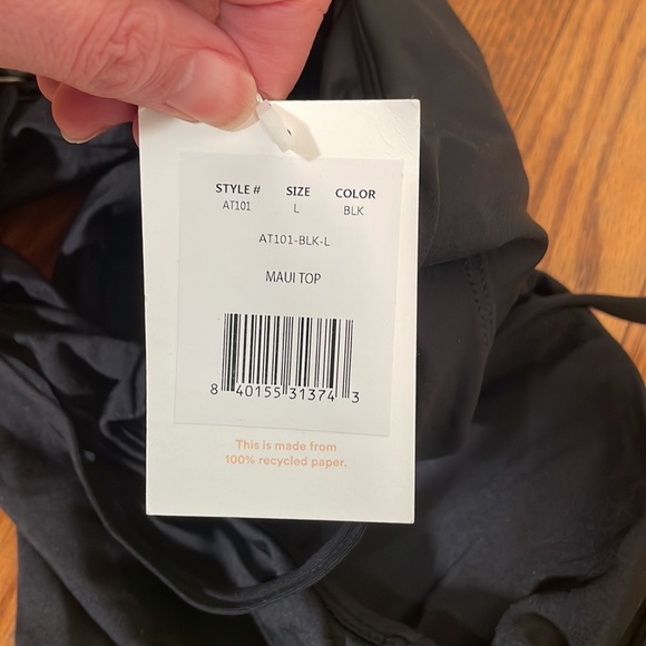 Andie Bikini Set Maui Top Cheeky Bikini Bottom black yellow size L NWT - Picture 6 of 9